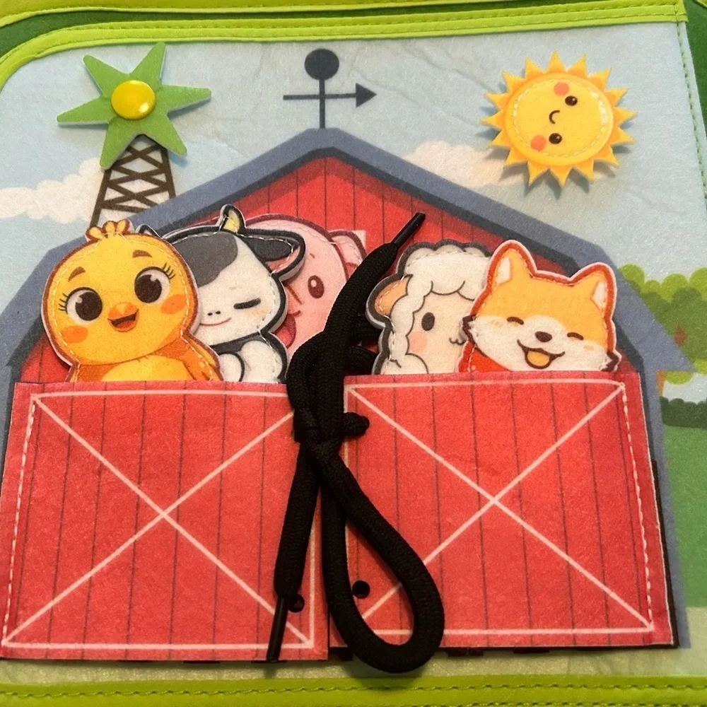 Goliyean Montessori Busy Board Book - My First Farm - NEW - Picture 2 of 13